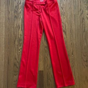Anne Klein Vibrant Red Executive Flare Pants